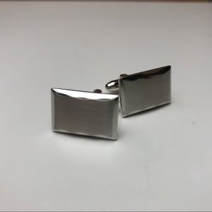 Vintage Hickok USA Silver Cuff Links